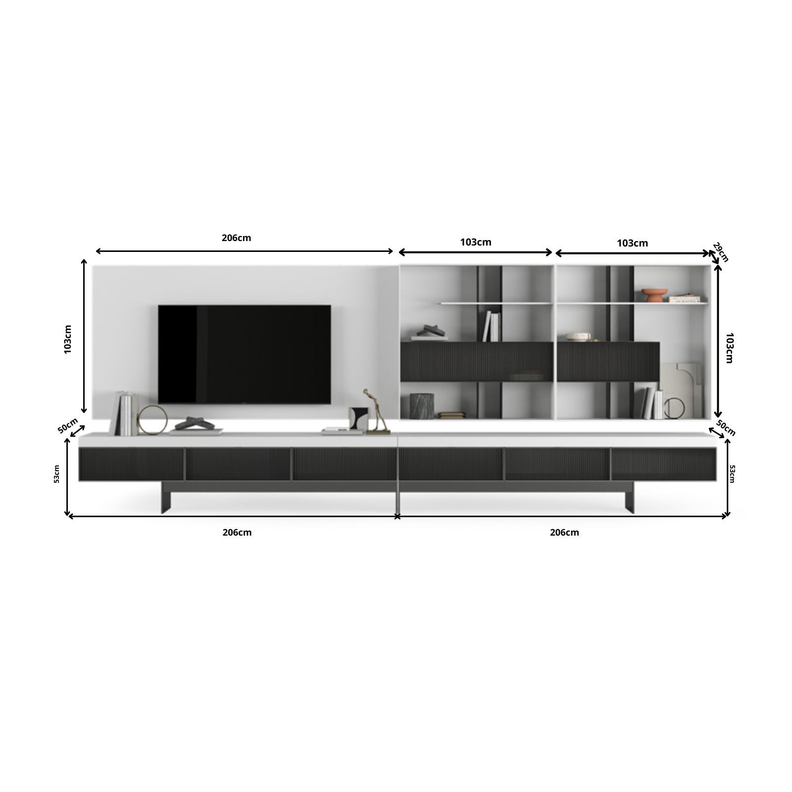 TV Unit Hiro Ecru Option 5