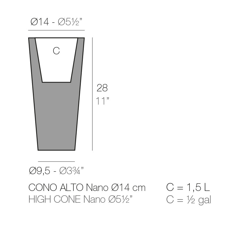 High Cone Ø14X28