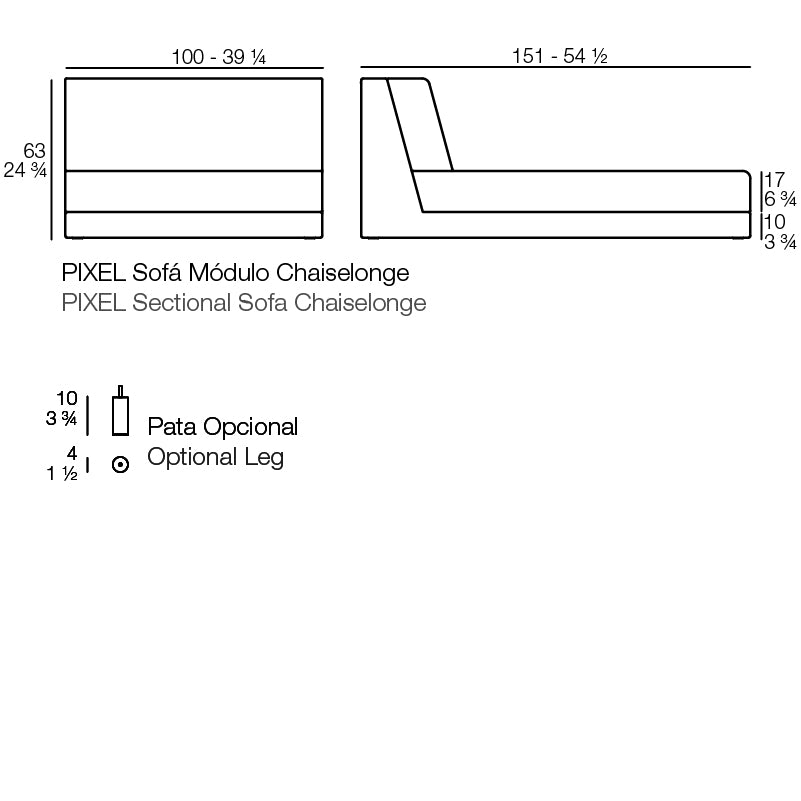 Pixel Chaiselongue