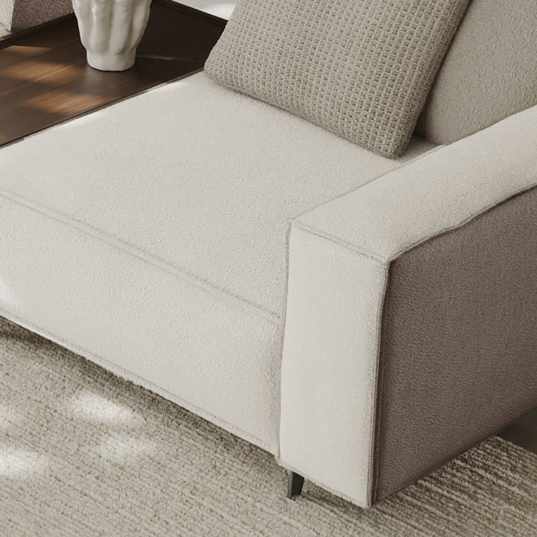 Sofa Cavalier - Light Beige 344x160x100cm - Lounge Left