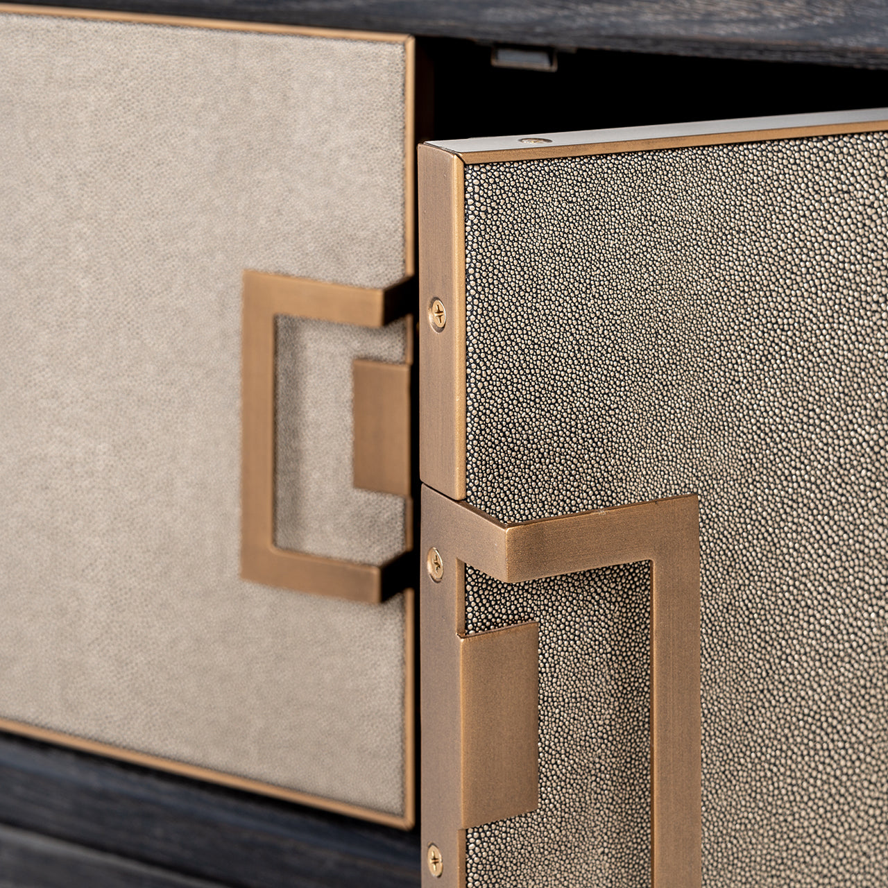 TV cabinet Bloomville 4-doors (Gold)