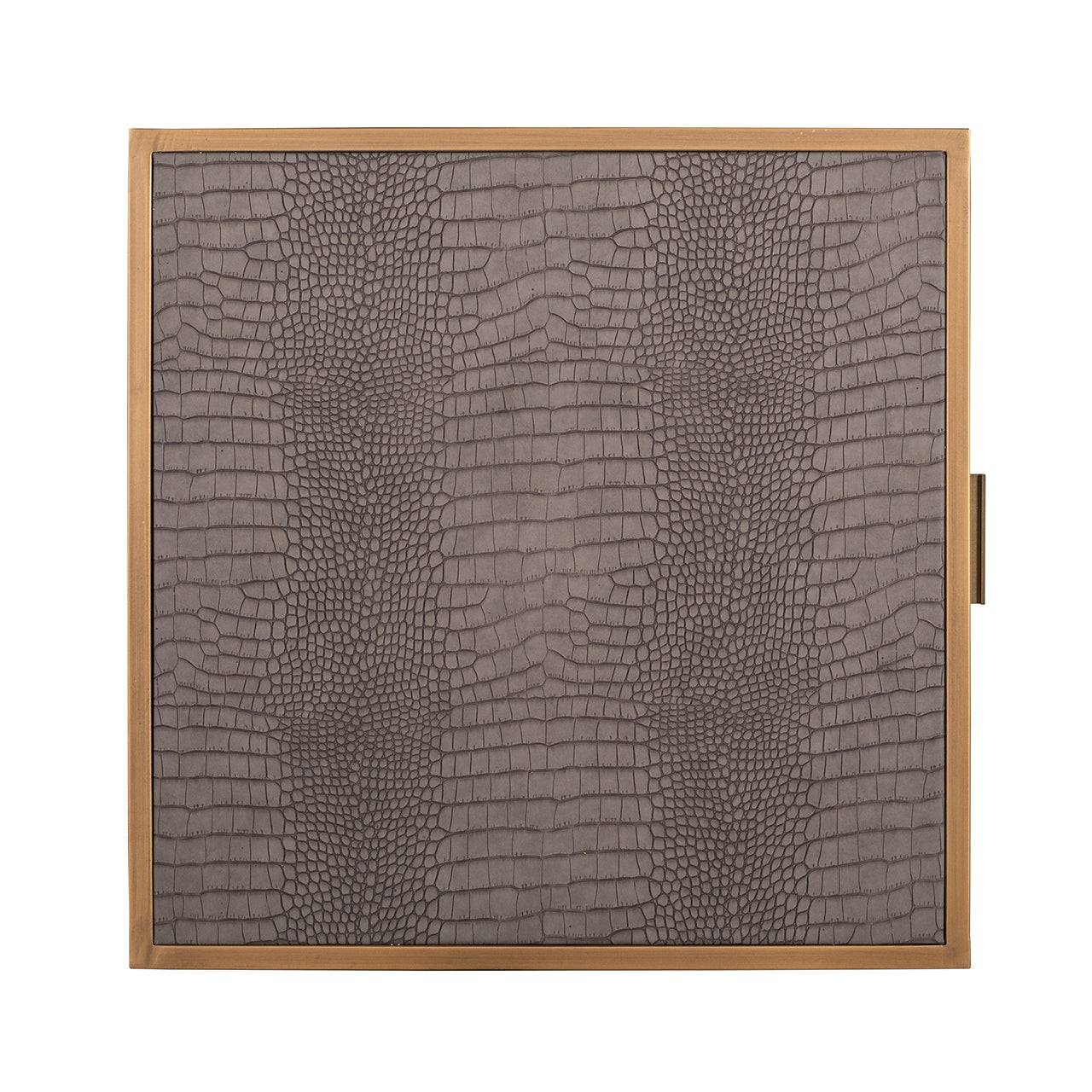 Nightstand Classio 3-drawers (Brushed Gold)