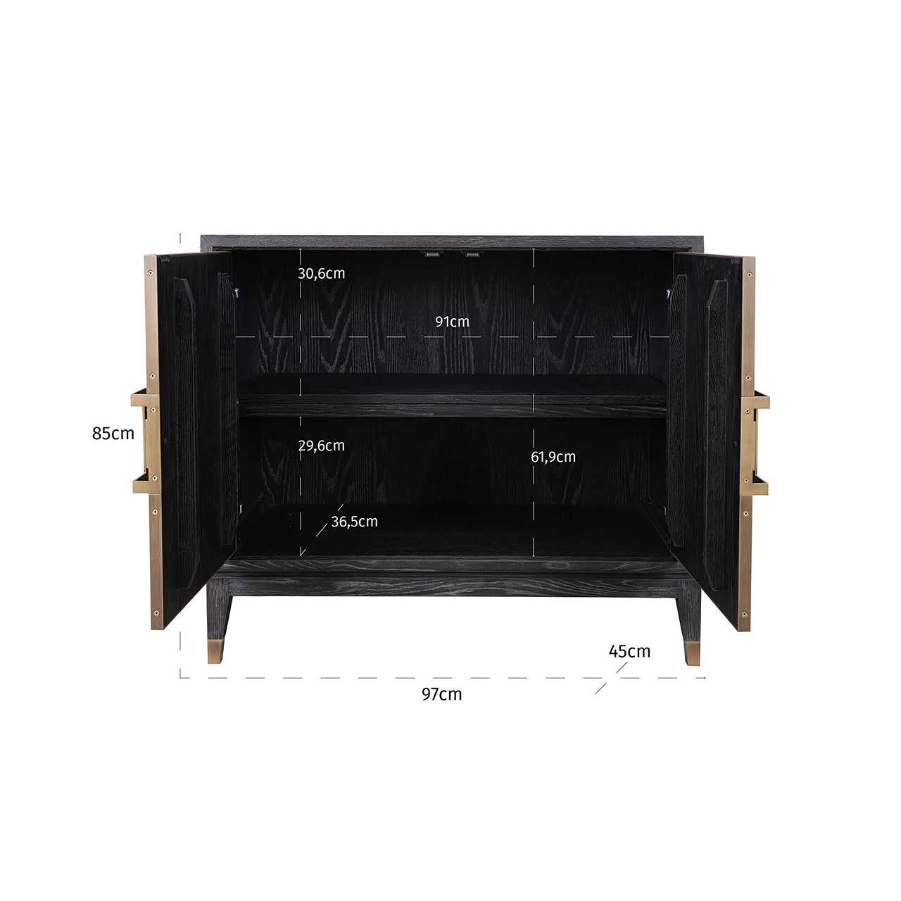 Sideboard Bloomville 2-doors (Brown)
