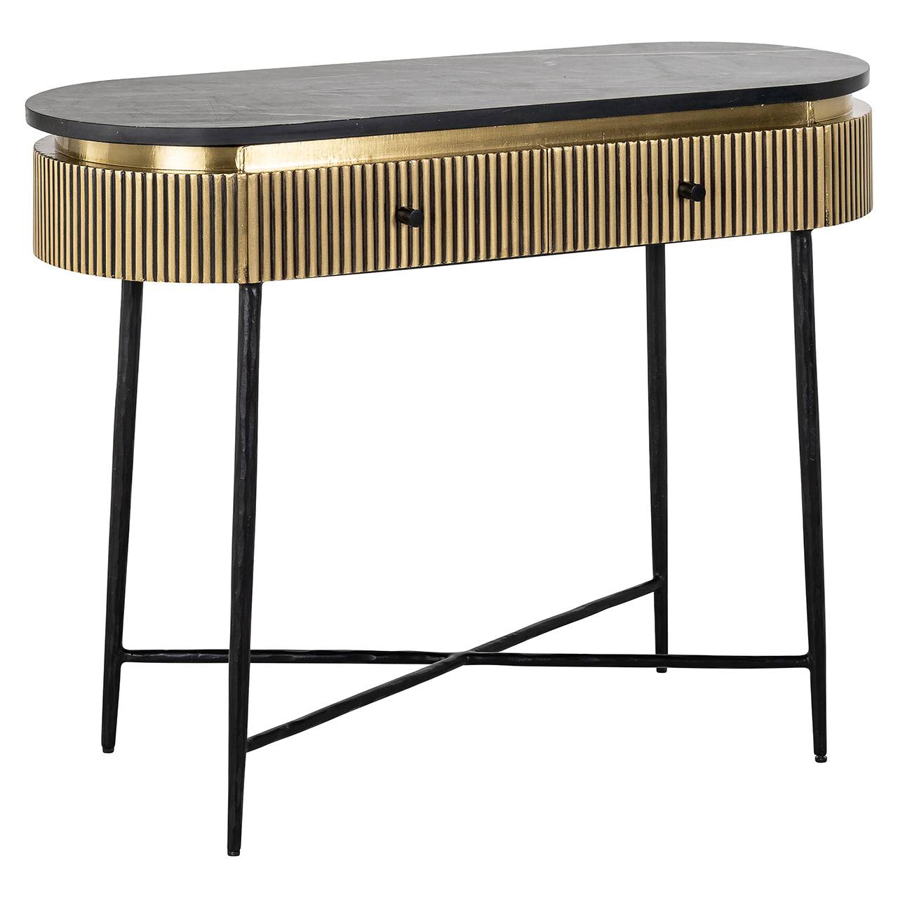 Console Ironville 2-drawers (Gold)