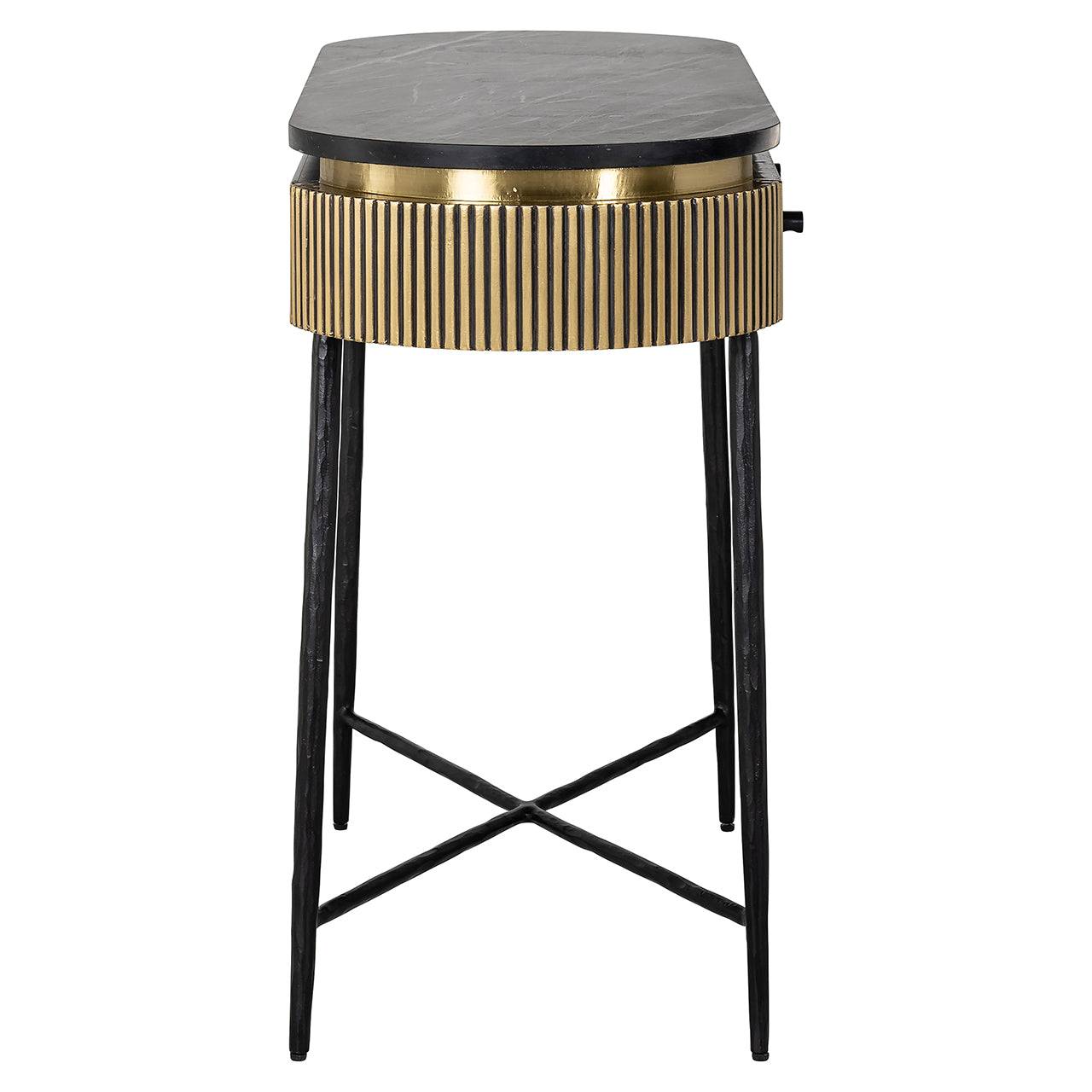 Console Ironville 2-drawers (Gold)