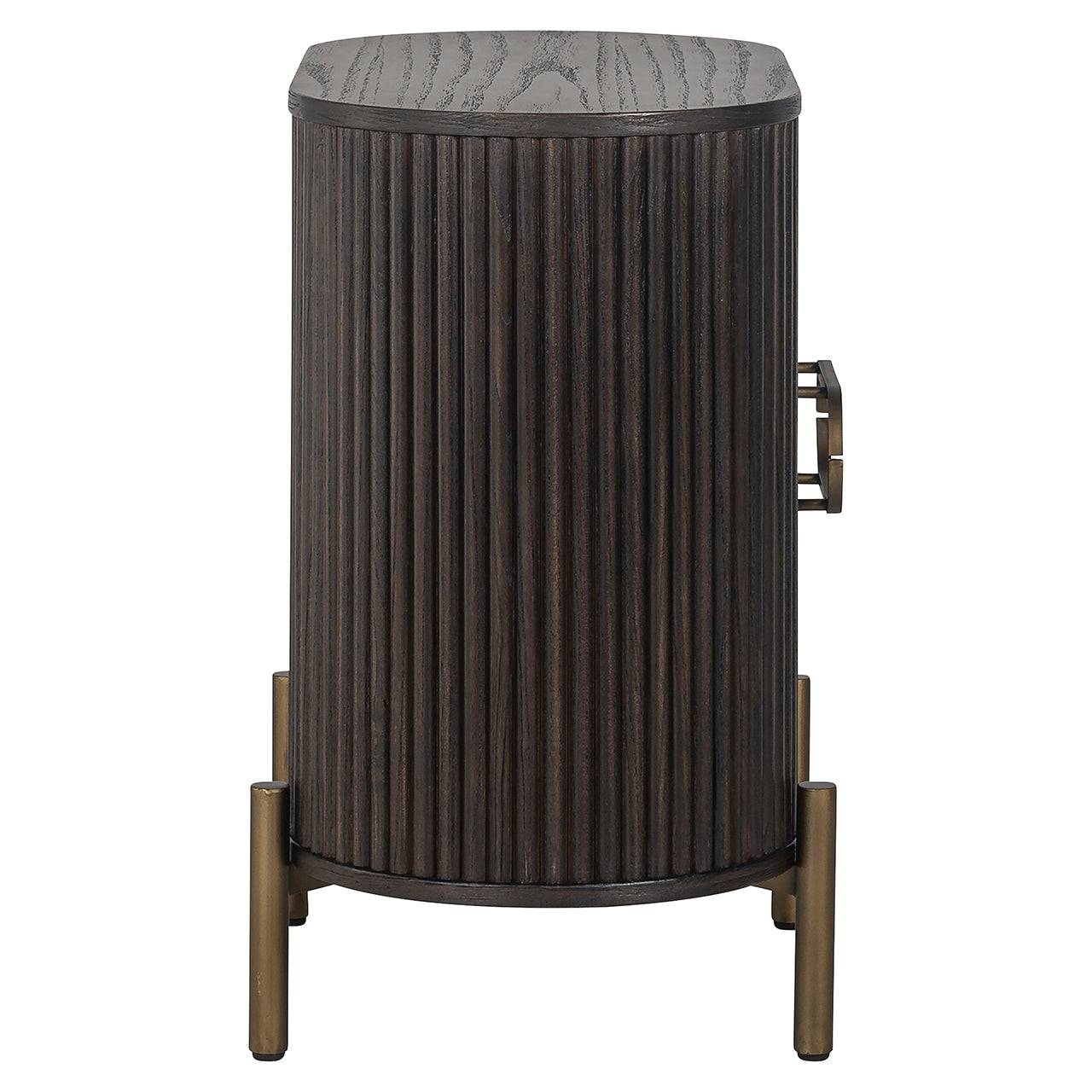 Nightstand Luxor 1-door (Brown)