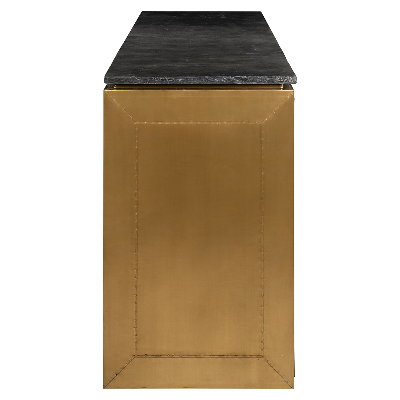 Sideboard Finsbury 4-doors (Black/gold)