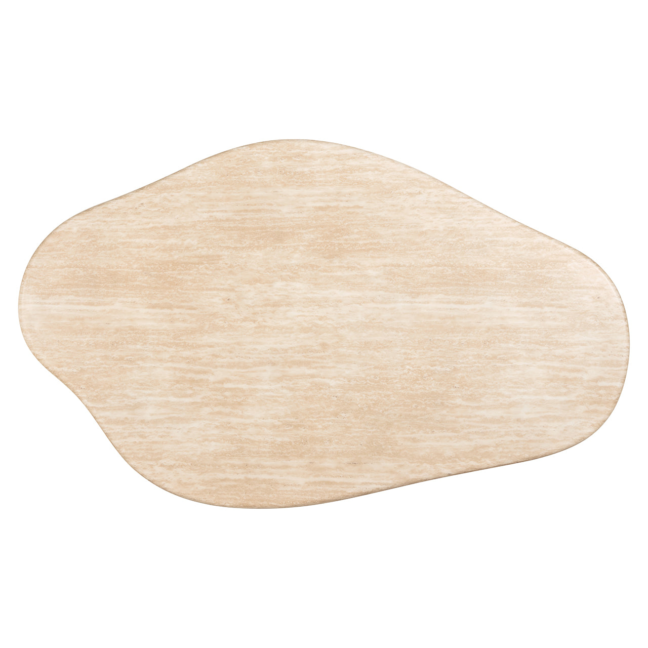 Coffee table Fictus 130 faux travertine (Beige)