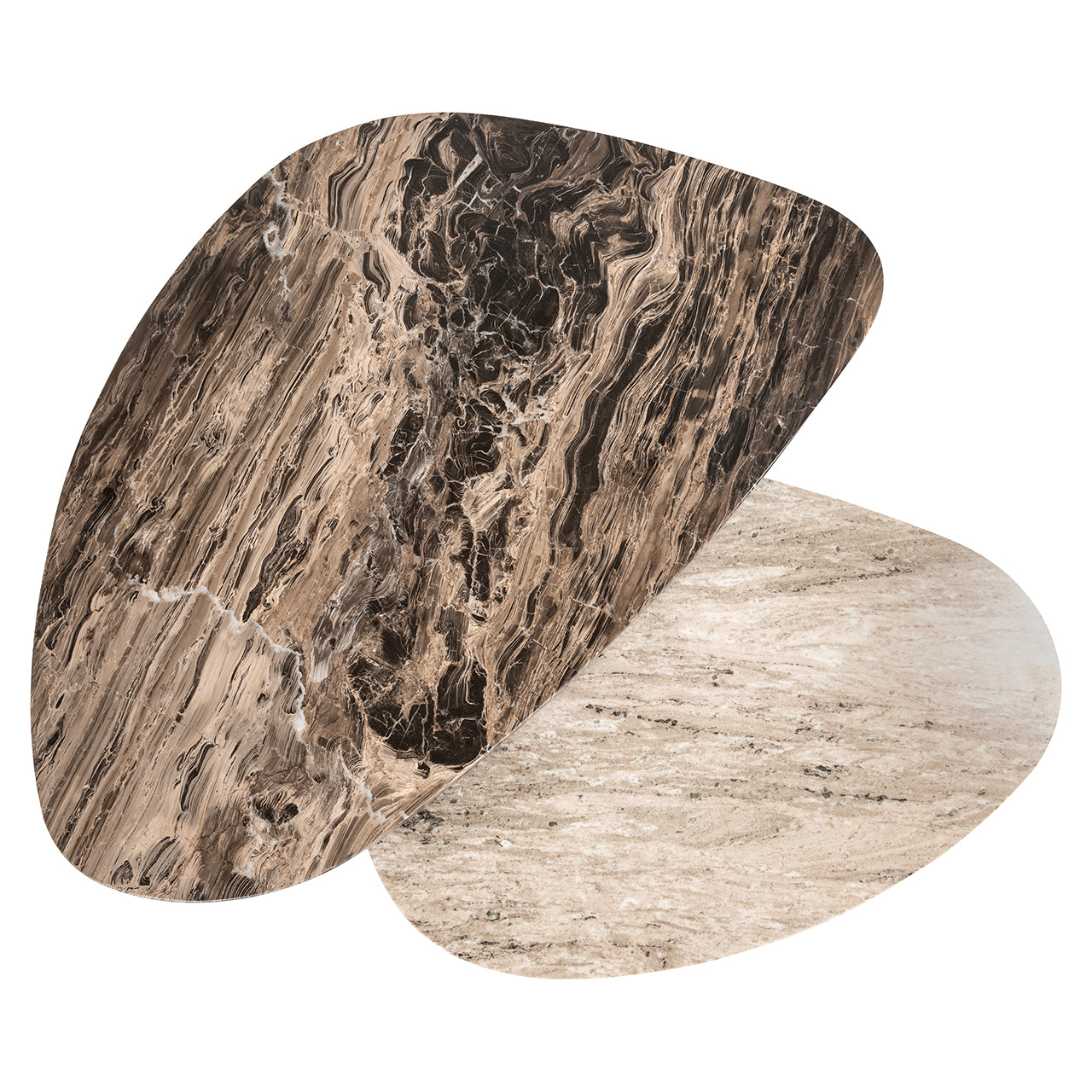 Coffee table Nazario set of 2 (Brown)