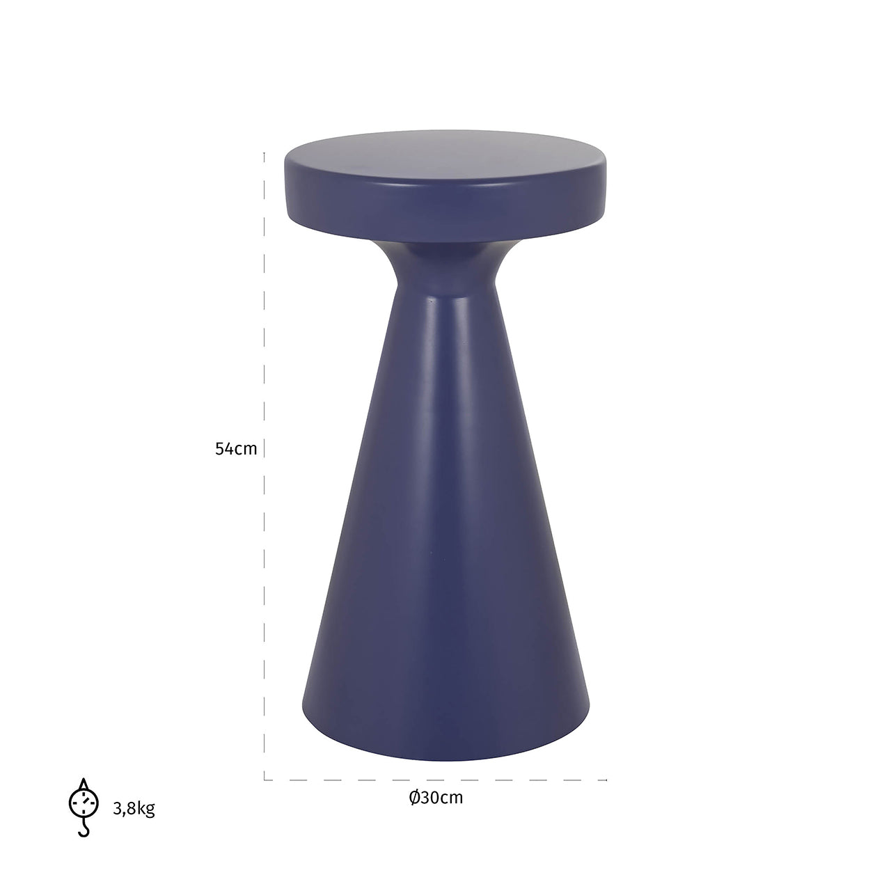 End table Kimble purple big 30Ø (Purple)