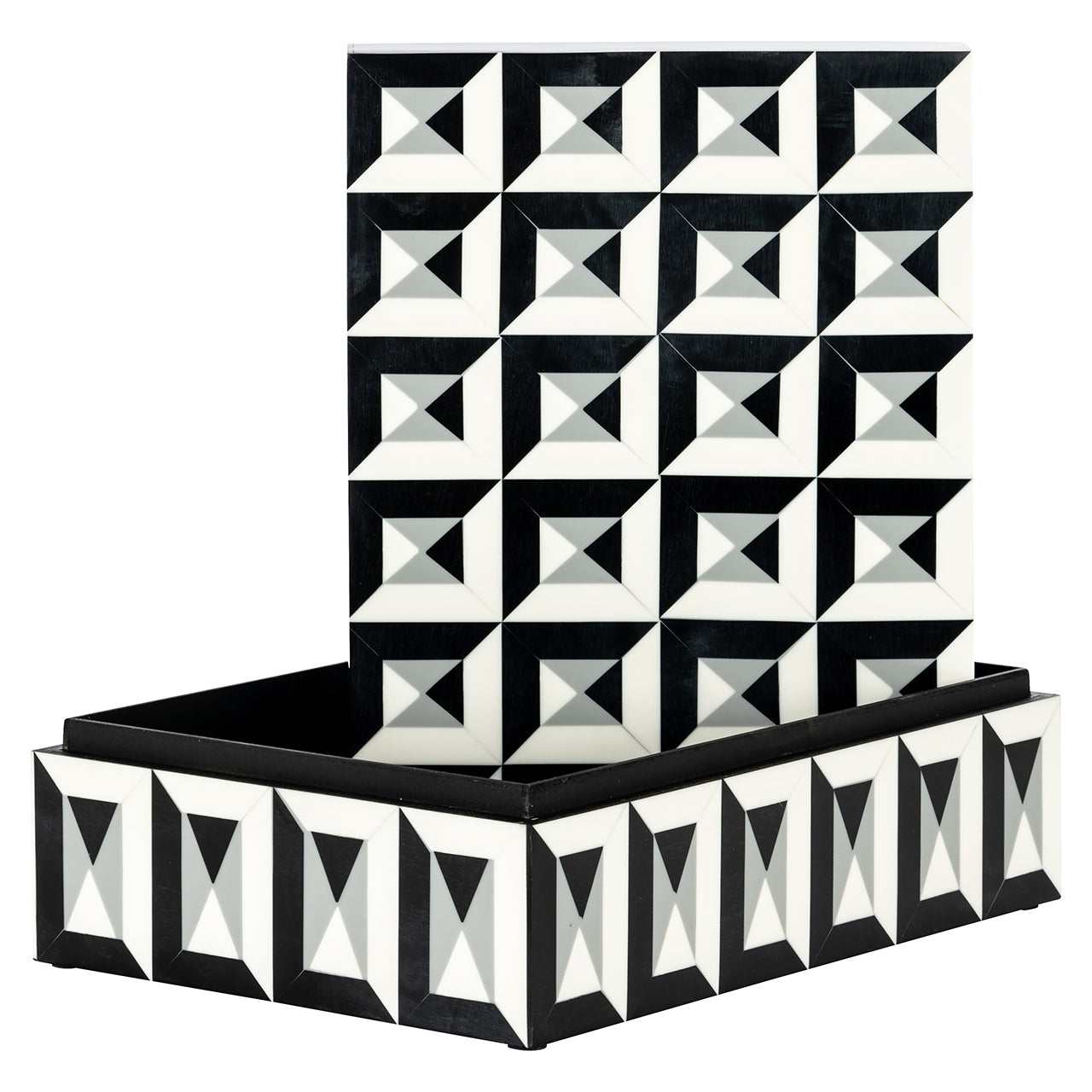 Storage Box Licia Big (Black/white)