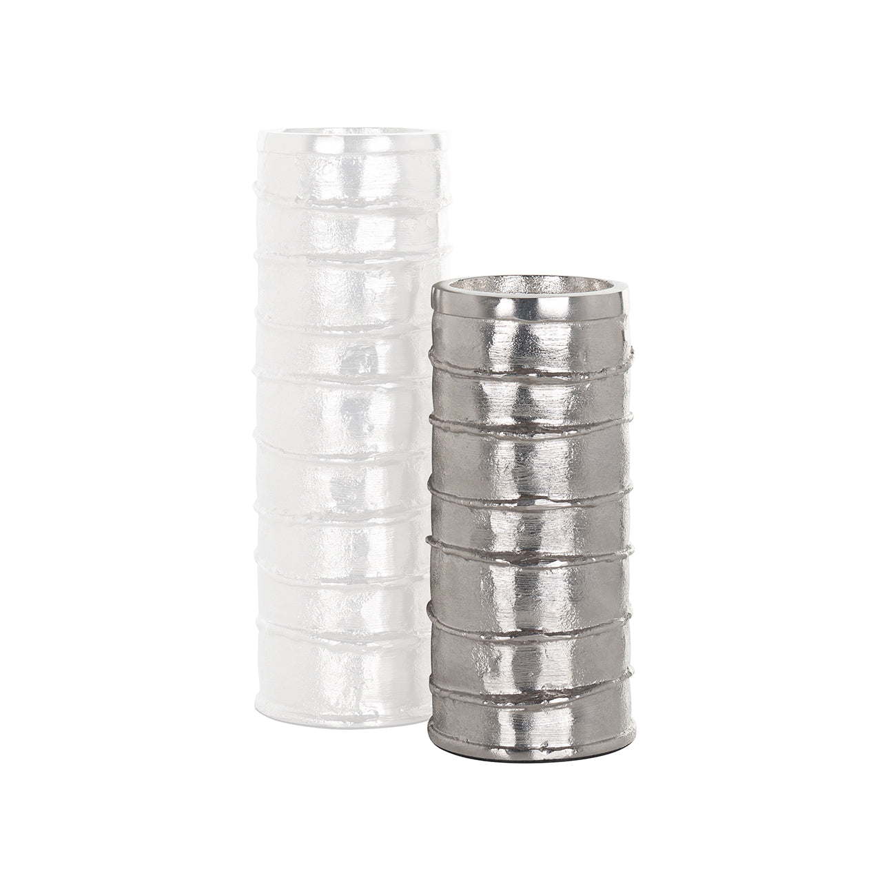 Candle holder Linde small (Silver)