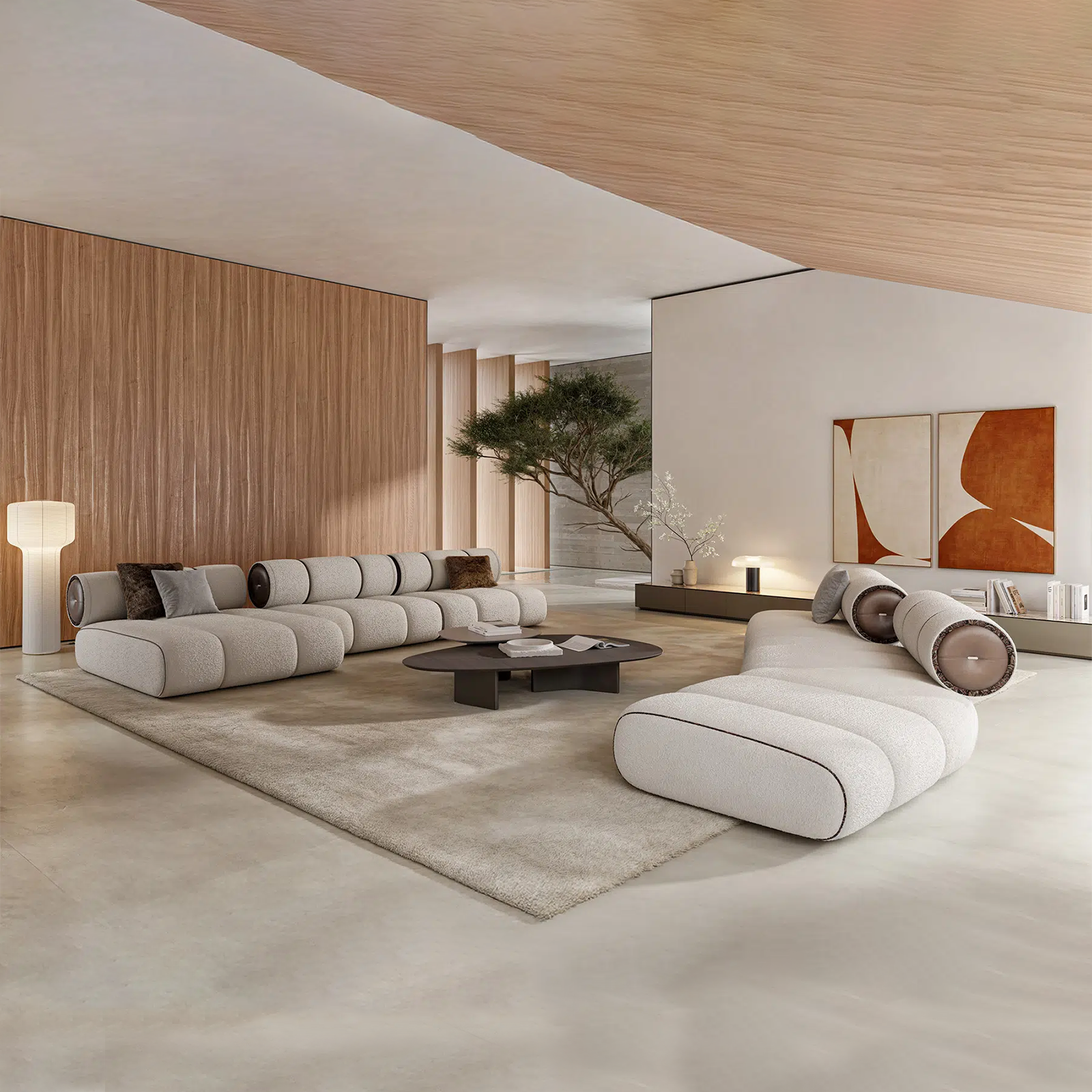Sofa Orian White 250x154cm
