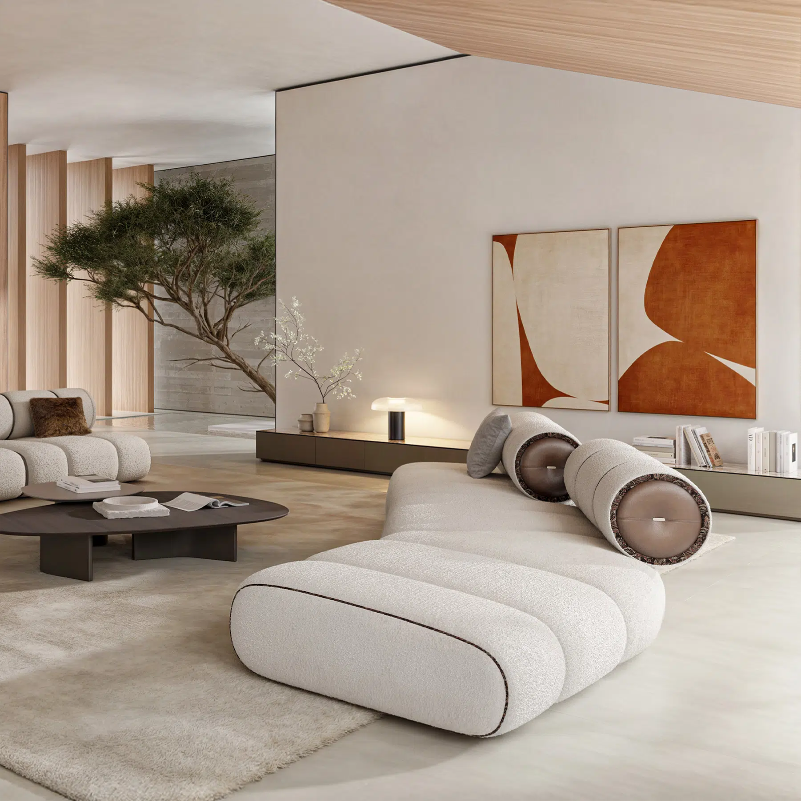 Sofa Orian White 250x154cm