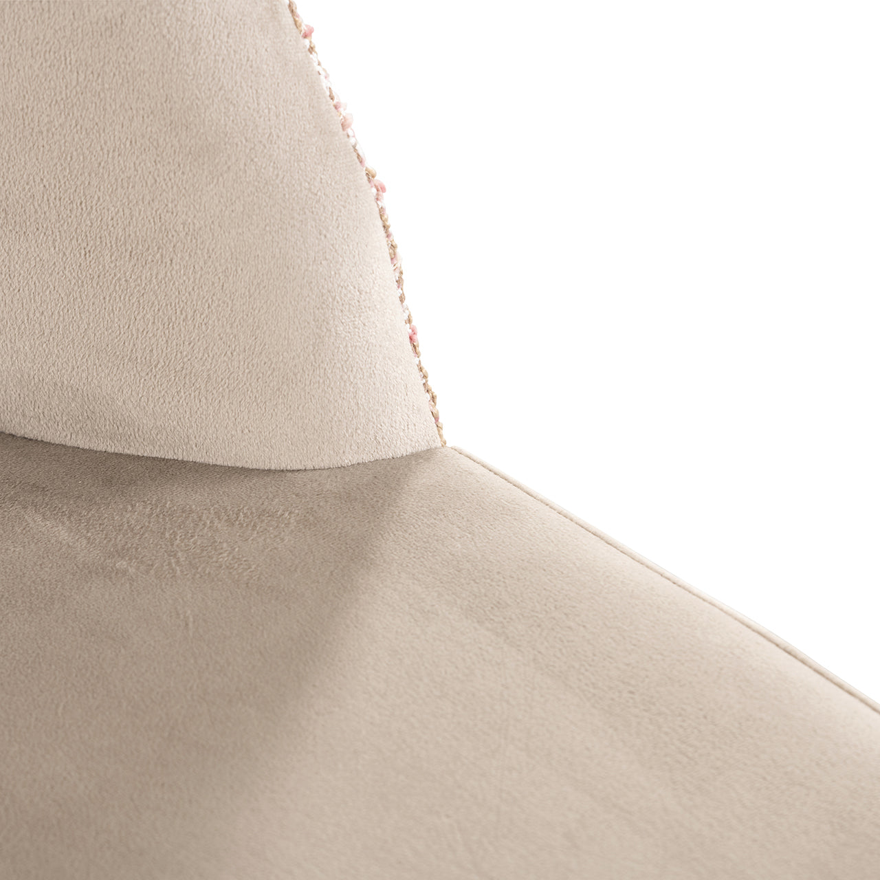 Chair Tabitha - khaki velvet / trendy rose (Be trendy 1673 rose)