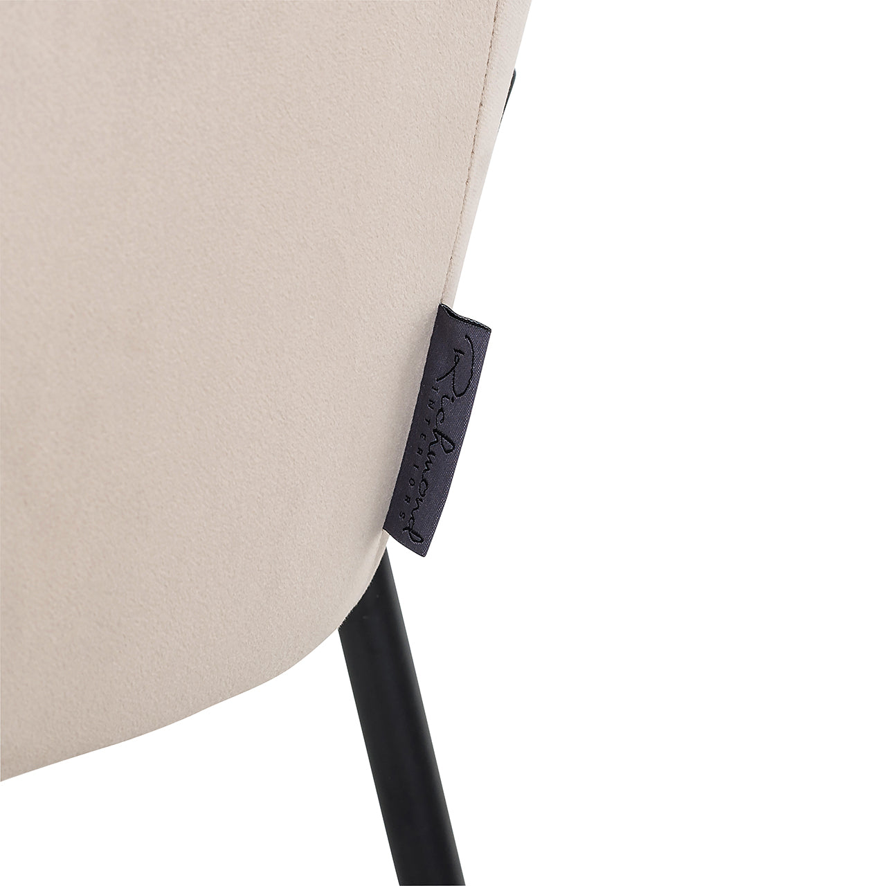 Chair Fay - khaki velvet fire retardant (FR-Quartz 903 Khaki)