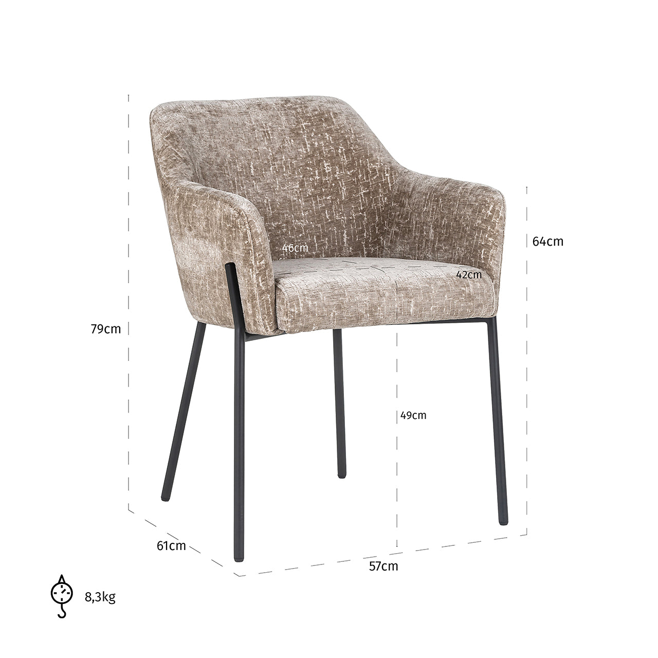 Chair Fay - shitake island (Shitake Island 124)
