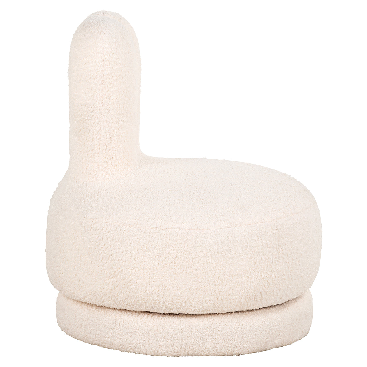 Kids swivel lounge Bunny white teddy (Teddy 14 White)