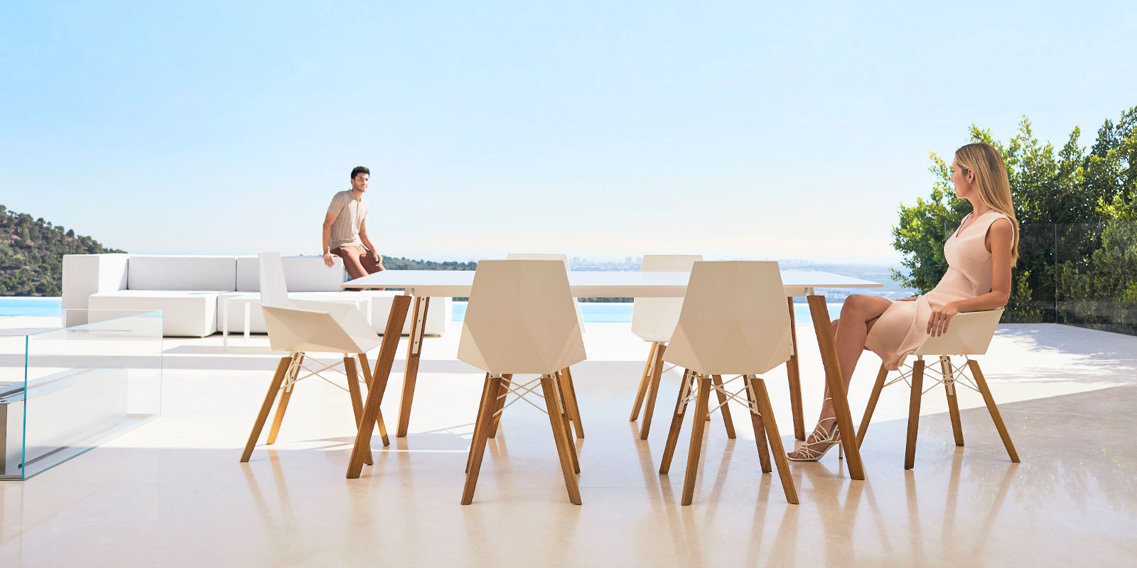 Faz - Wood Counter Stool With Arms