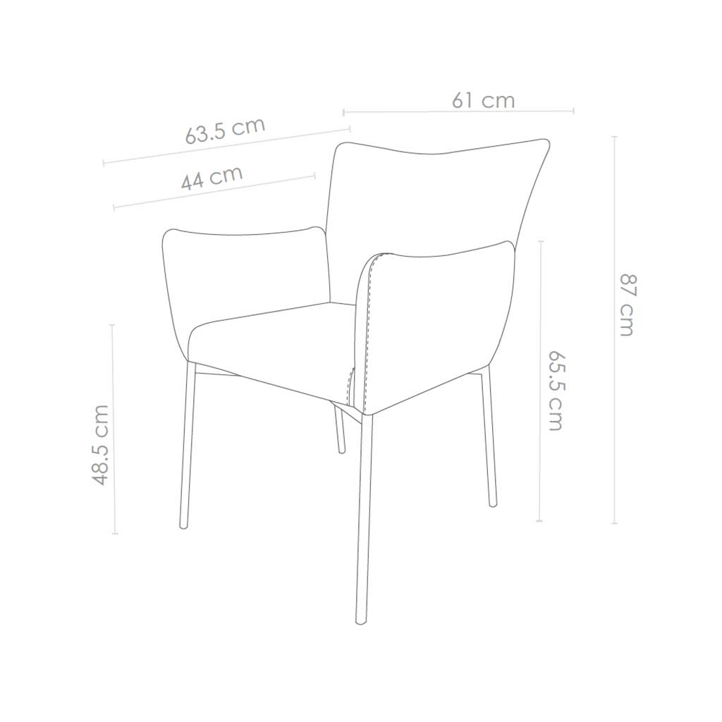 Chair Ancona - Black Leather