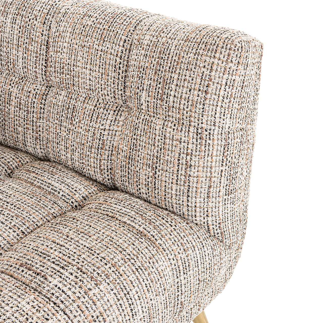Sofa Huxley trendy nature / Brushed gold (Be Trendy 01 Nature) - 230x91cm