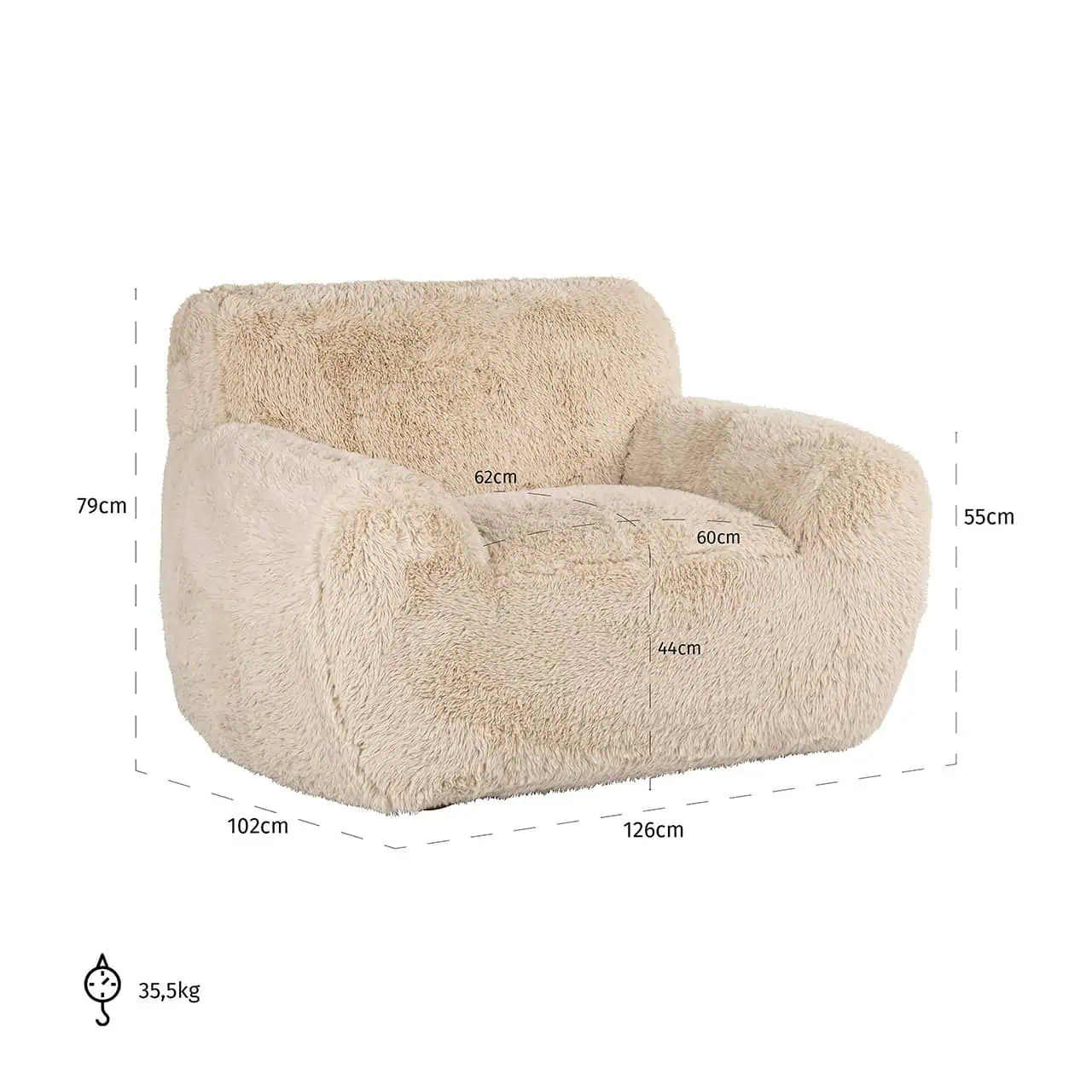 Loveseat Sofa Comfy Yakety Yak Sand