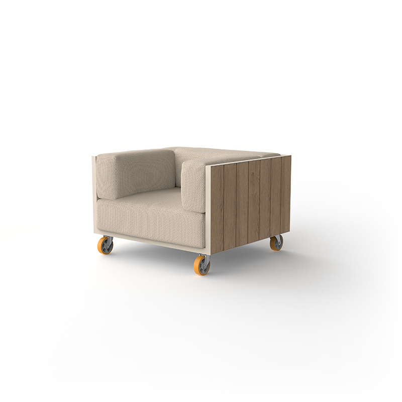 Vineyard Lounge Chair Wheel