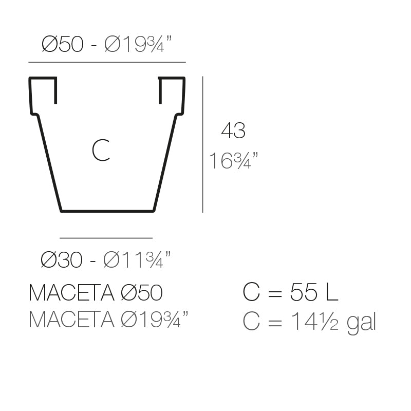 Planter Ø50X43