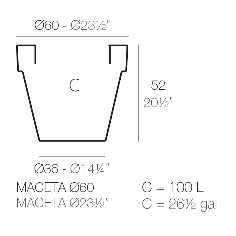 Planter Ø60X52