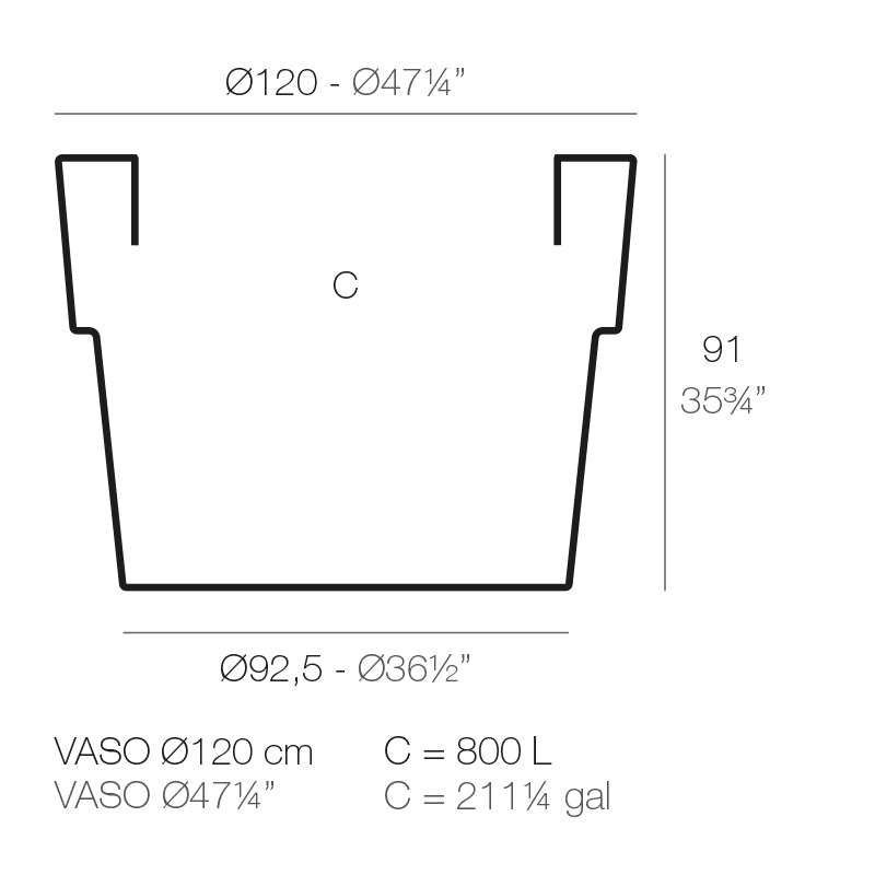 Vase Ø120X91