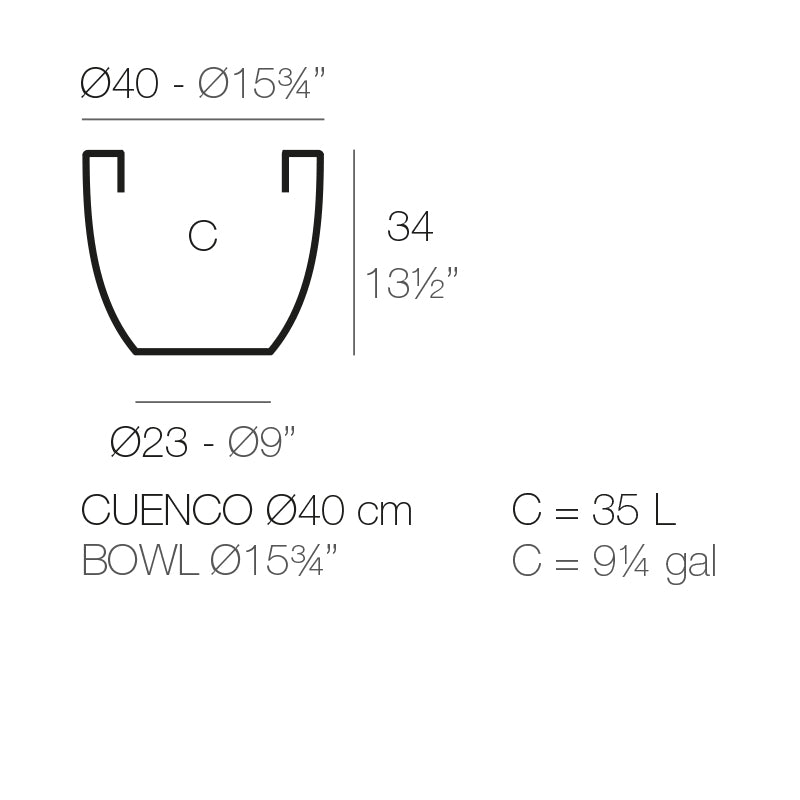 Bowl Pot Ø40X35