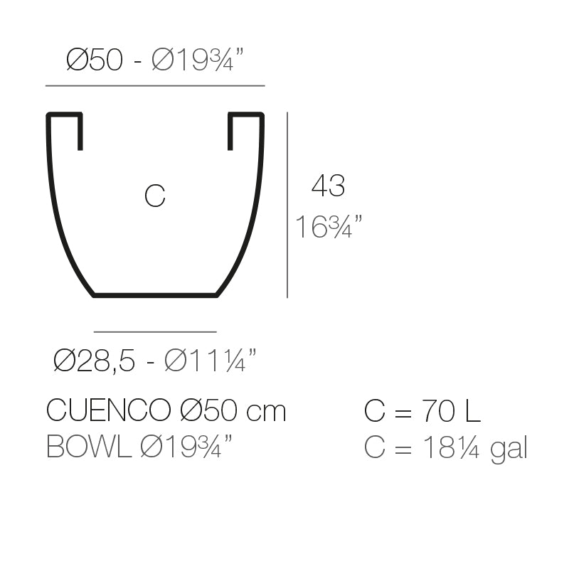 Bowl Pot Ø50X43