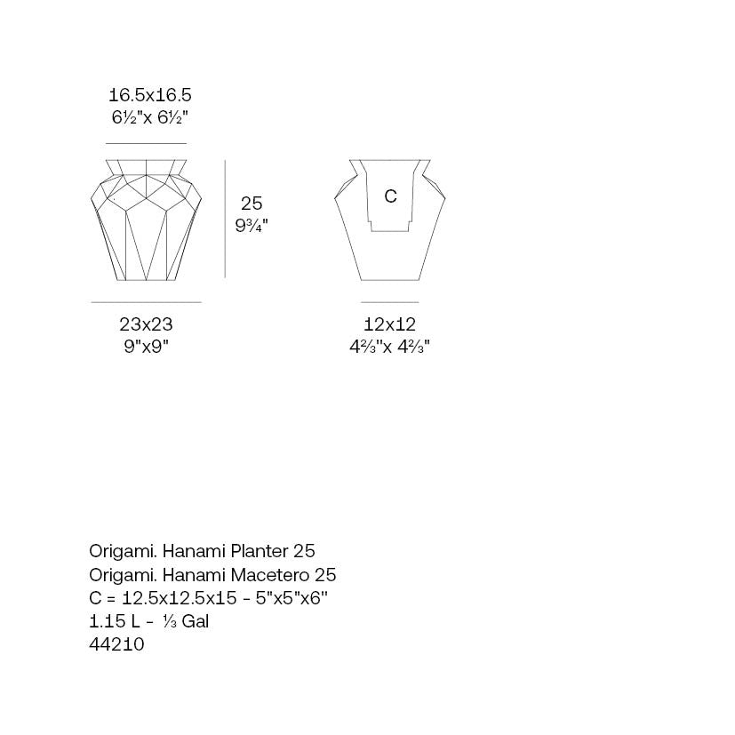 Origami Hanami 23X23X25