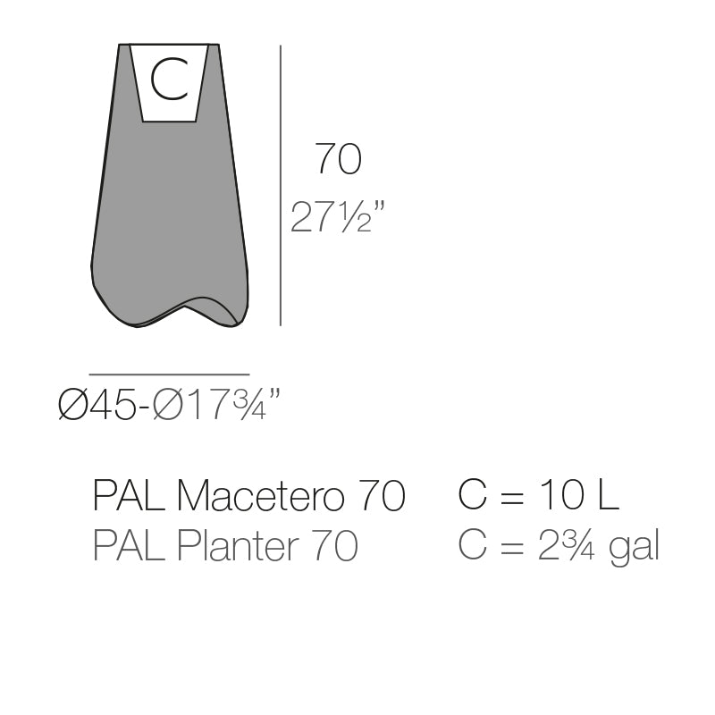 Pal Planter Ø45X70