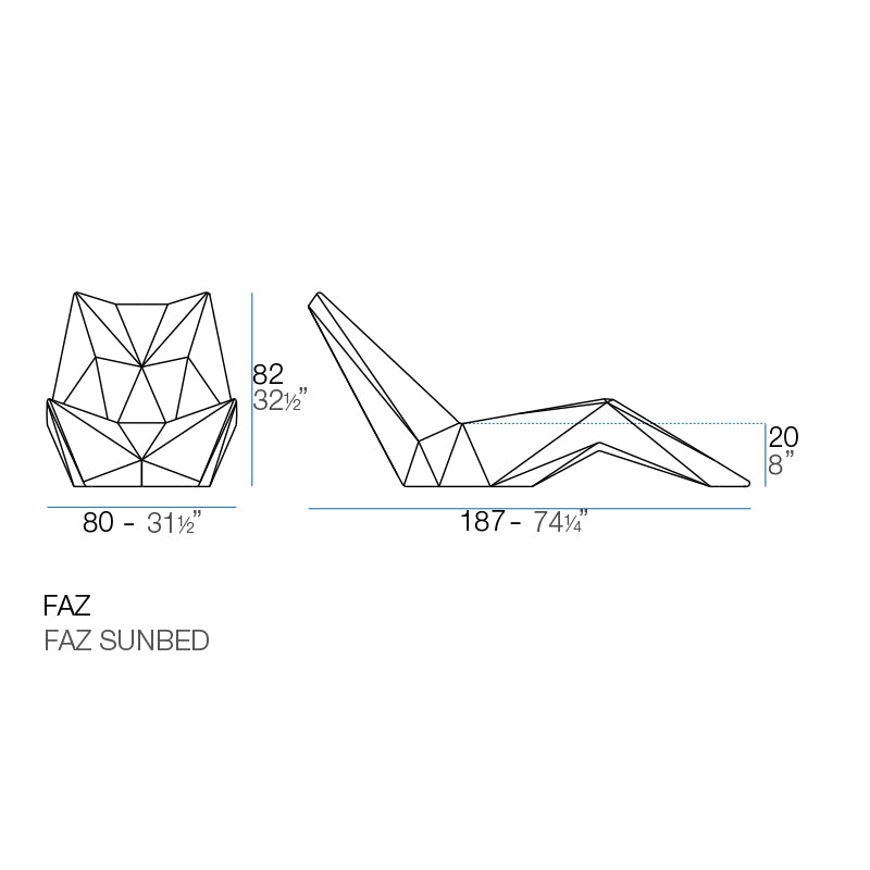 Faz - Sunbed 187X80X82 Cm