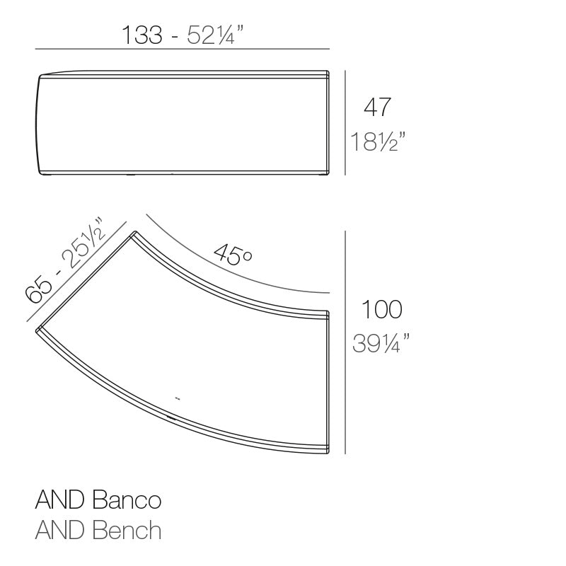 And Bench 133X65X47