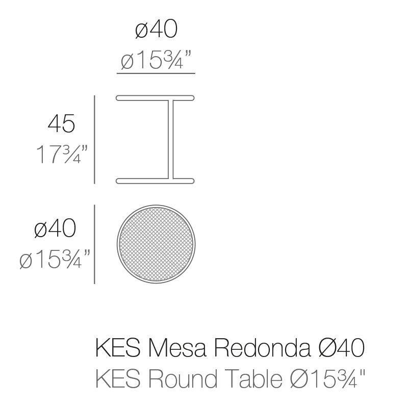 Kes Table Ø40X45