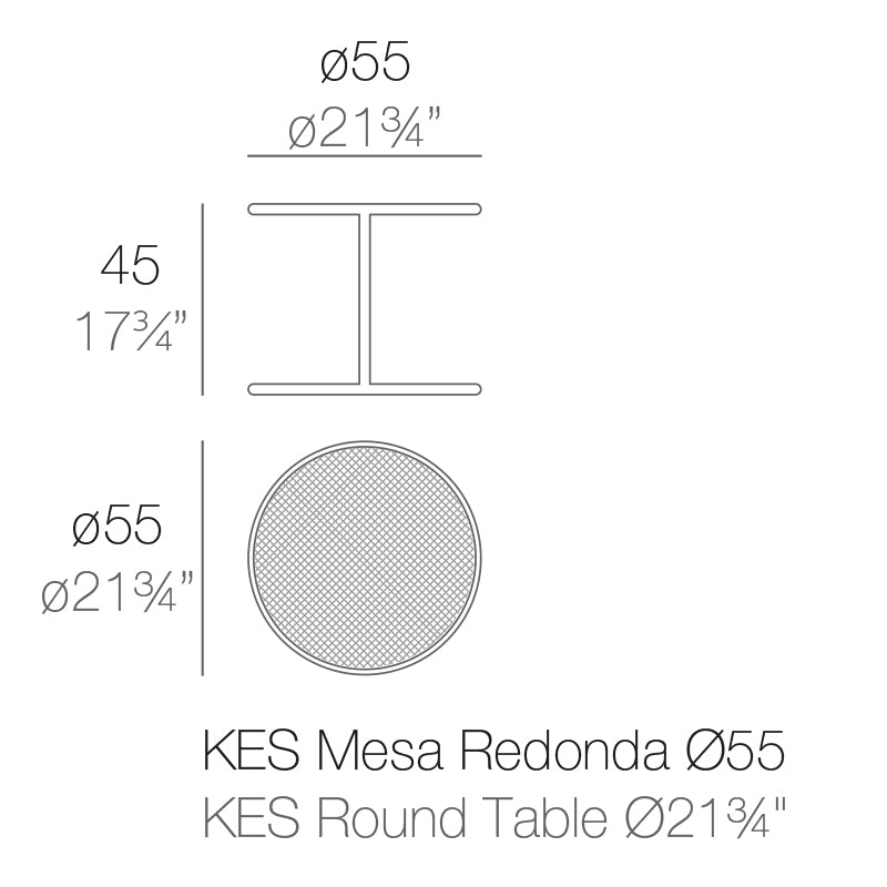 Kes Table Ø55X45