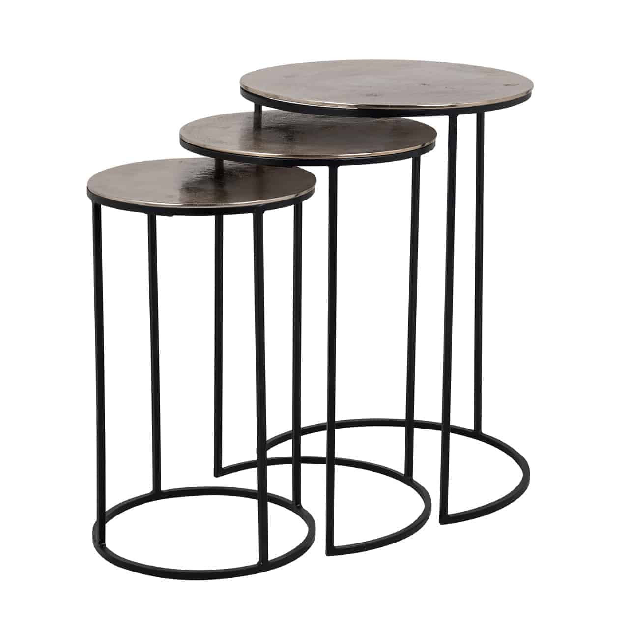 Coffee table  Nolan set of 3 (Champagne gold)