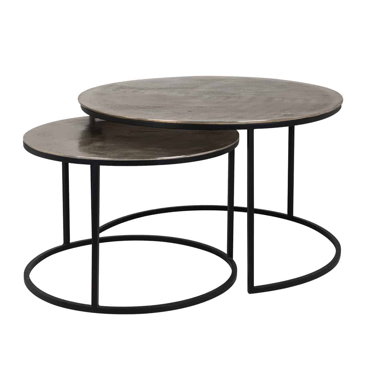 Coffee table Asher set of 2 (Champagne gold)
