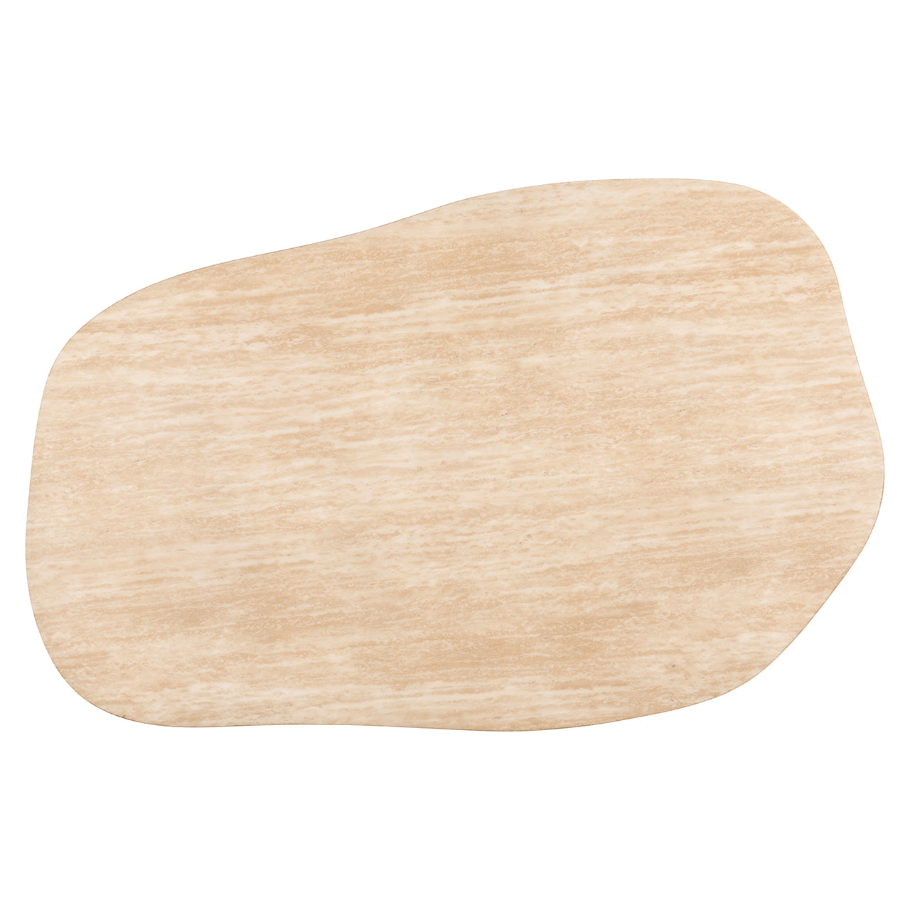 Coffee table Fictus 125 faux travertine (Beige)