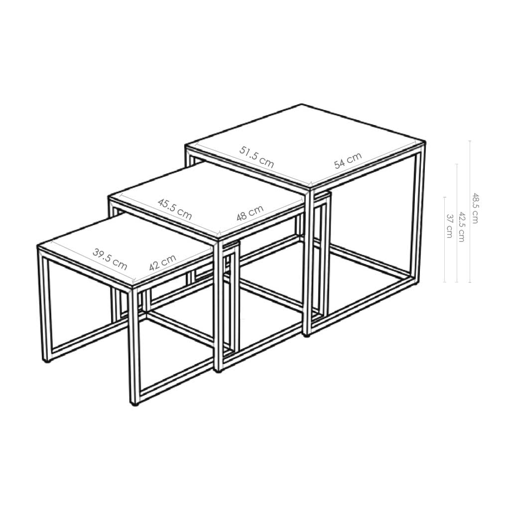 Coffee Table Set Rokko 515x485 - White Ceramic