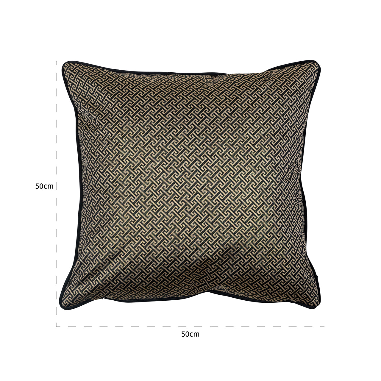 Cushion Joey 50x50 (Donna-21056-Geo Classic Big 9999 Black)