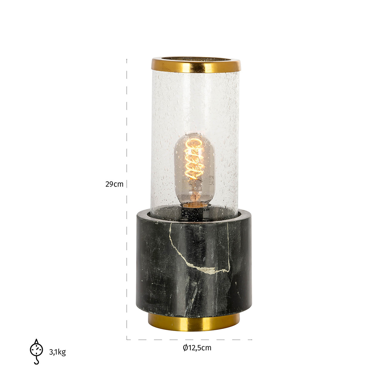 Table lamp Conan (Black/gold)