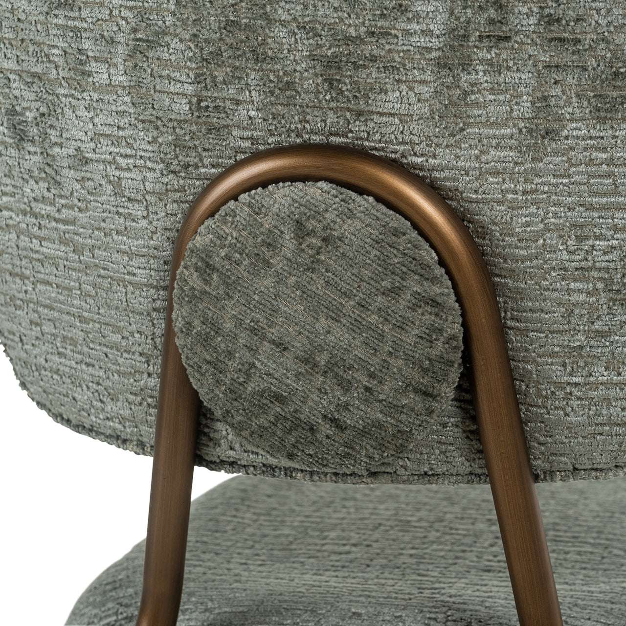 Counter stool Xenia thyme fusion / brass legs (Fusion thyme 206)