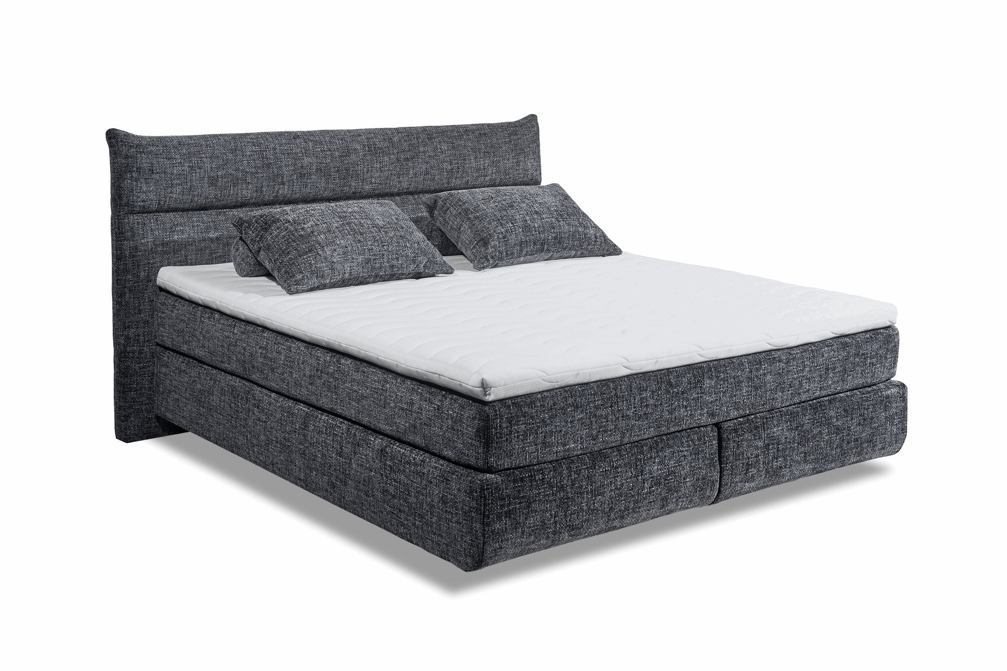 Boxspring Zando - Black | Includes Base and Topper