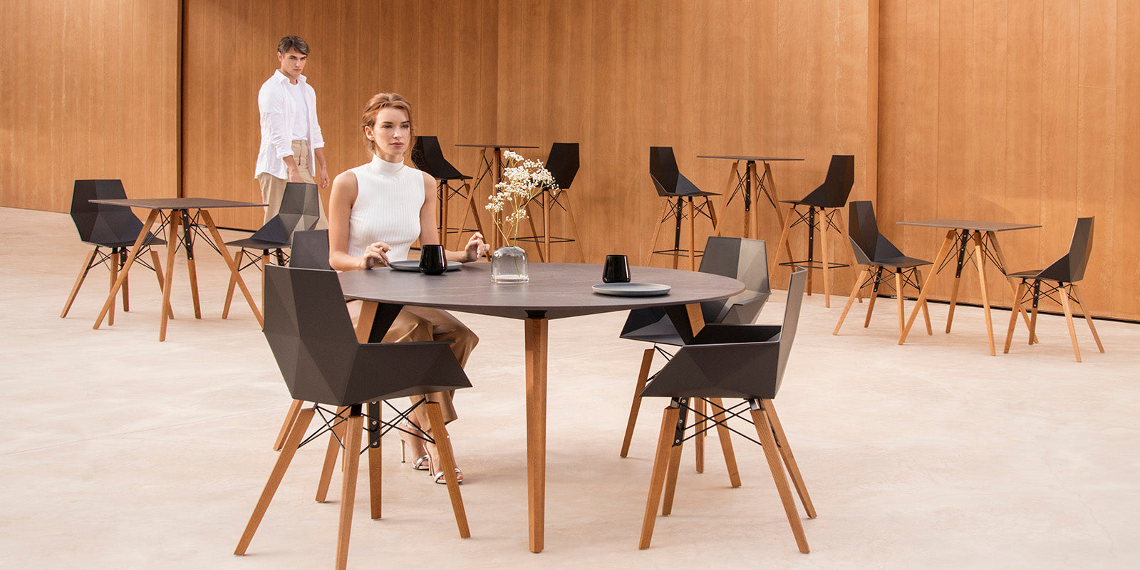 Faz - Chair - Wooden Base
