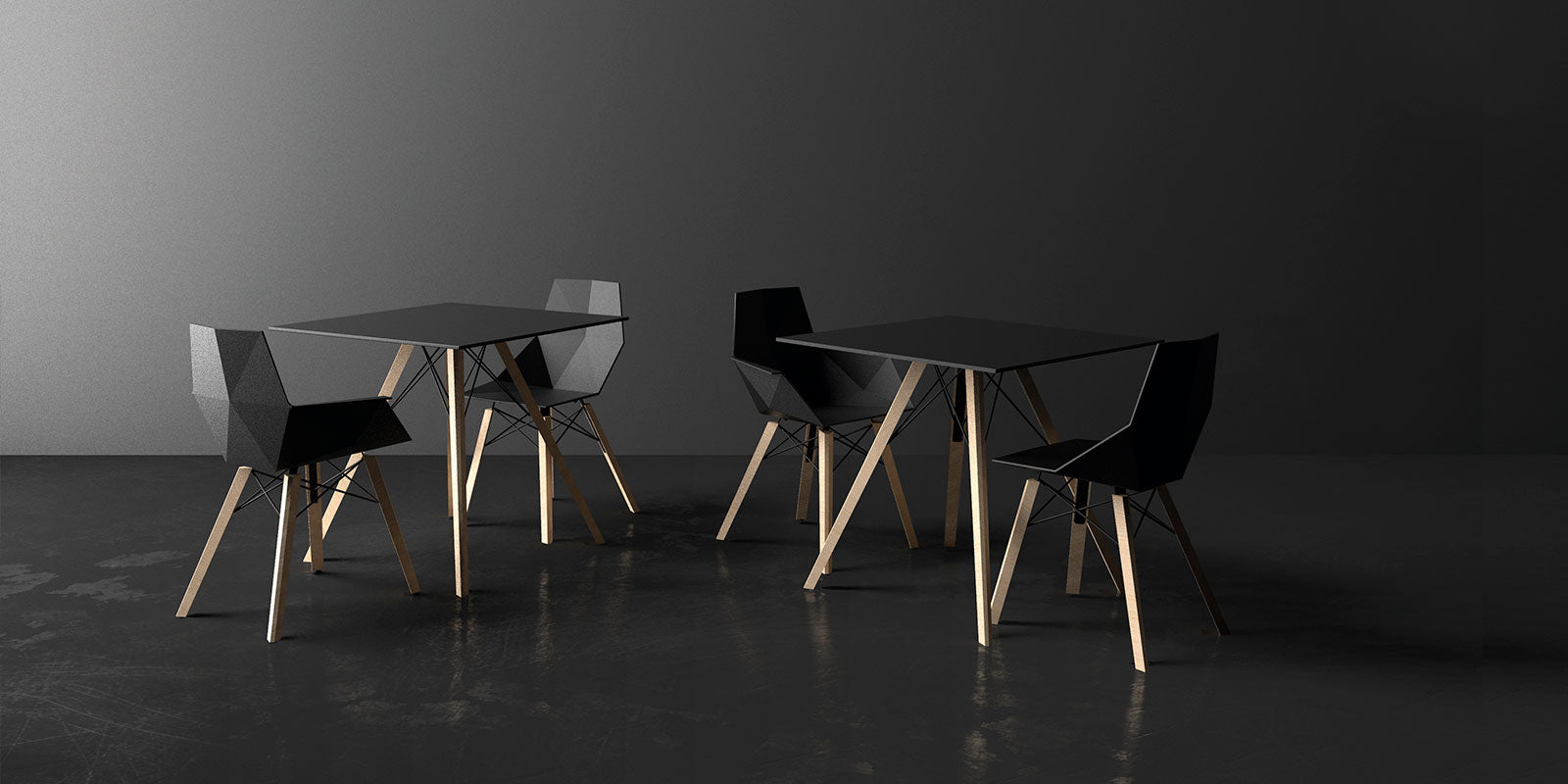 Faz - Wood Dining Table Ø70X74 Cm