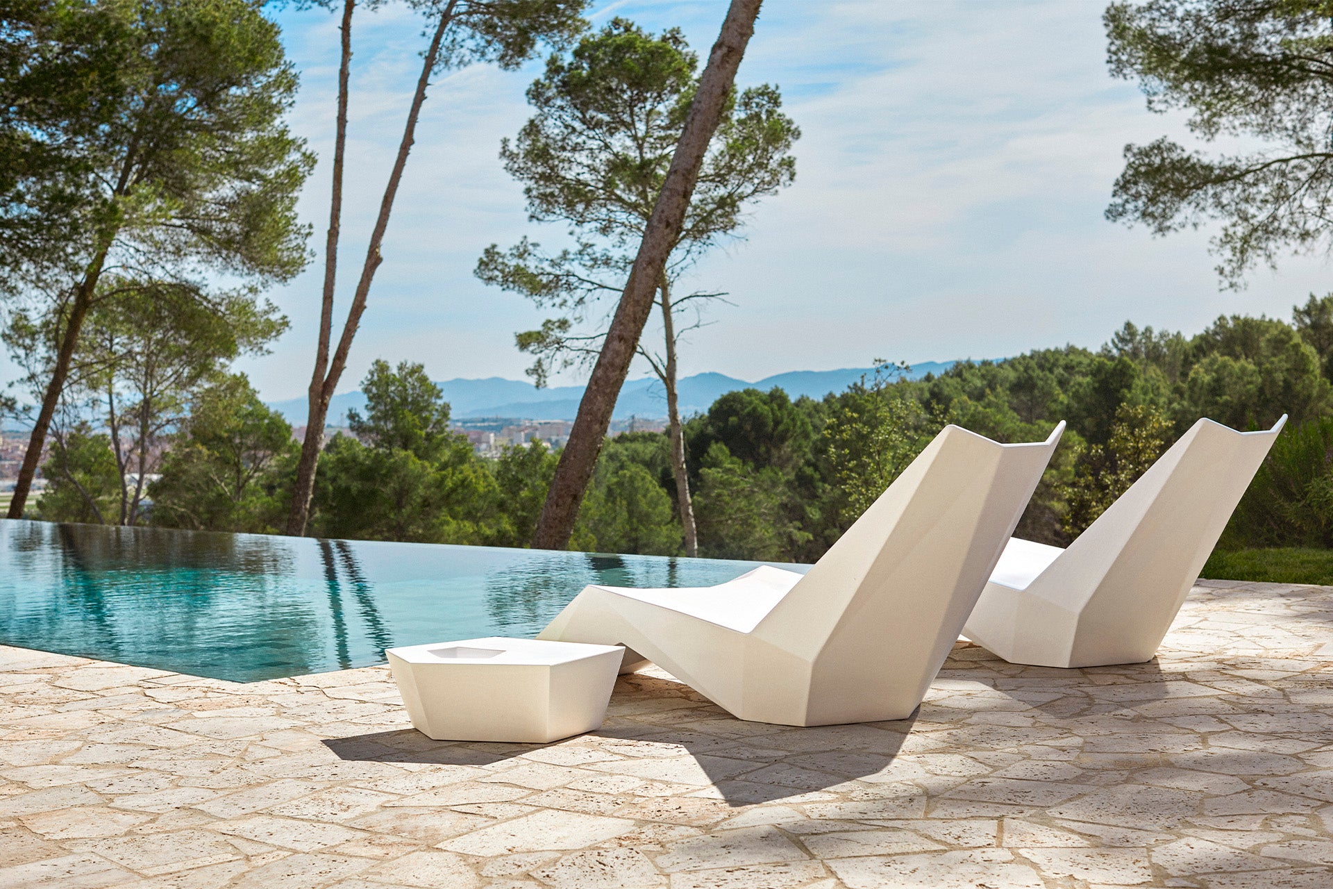 Faz - Sun Chaise Longue Table 60X57X22 Cm