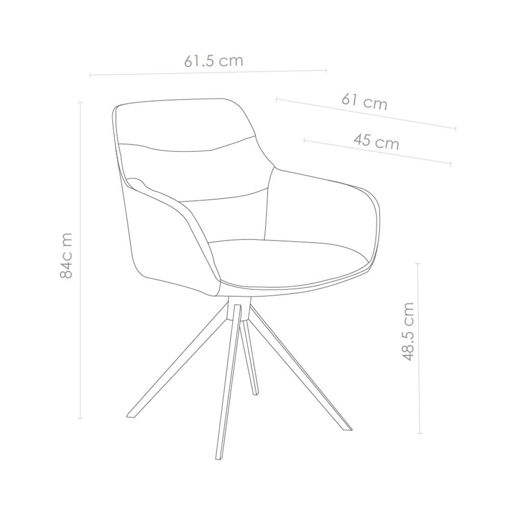 Chair Como - Light Gray